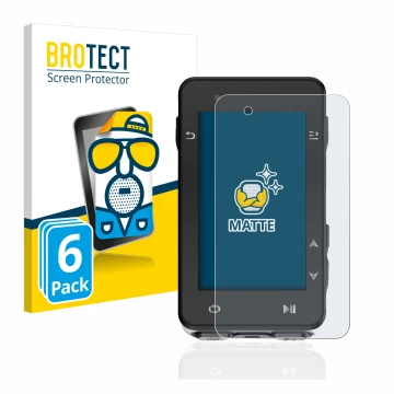Vorderseite einer Produktverpackung mit dem Markenlogo BROTECT. Daneben ist das Gerät iGPSPORT iGS630 mit dem zugehörigen Disp