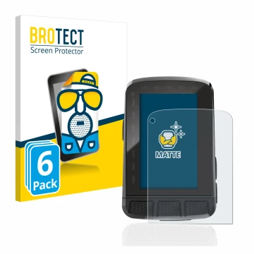 Vorderseite einer Produktverpackung mit dem Markenlogo BROTECT. Daneben ist das Gerät Wahoo Elemnt Roam 2 mit dem zugehörigen 