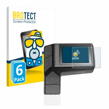 Vorderseite einer Produktverpackung mit dem Markenlogo BROTECT. Daneben ist das Gerät Giant Ridecontrol Dash 2 in 1 mit dem zu