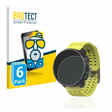 Vorderseite einer Produktverpackung mit dem Markenlogo BROTECT. Daneben ist das Gerät Suunto Vertical mit dem zugehörigen Disp
