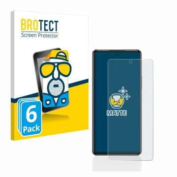 Vorderseite einer Produktverpackung mit dem Markenlogo BROTECT. Daneben ist das Gerät Infinix Note 30 mit dem zugehörigen Disp