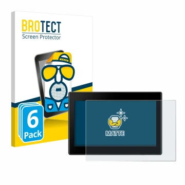 Vorderseite einer Produktverpackung mit dem Markenlogo BROTECT. Daneben ist das Gerät Garmin Drive 53 5