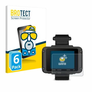 Vorderseite einer Produktverpackung mit dem Markenlogo BROTECT. Daneben ist das Gerät Garmin Foretrex 801 mit dem zugehörigen 