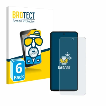 Vorderseite einer Produktverpackung mit dem Markenlogo BROTECT. Daneben ist das Gerät Motorola Moto G84 mit dem zugehörigen Di