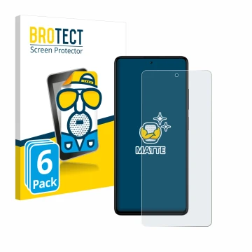 Vorderseite einer Produktverpackung mit dem Markenlogo BROTECT. Daneben ist das Gerät Xiaomi Redmi Note 12 Pro+ mit dem zugehö