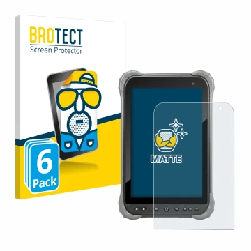 Vorderseite einer Produktverpackung mit dem Markenlogo BROTECT. Daneben ist das Gerät Juniper Systems Cedar CT8X2 mit dem zuge