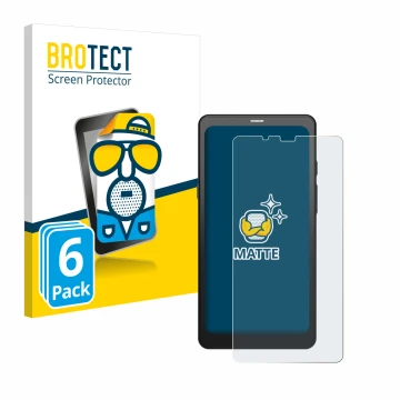 Vorderseite einer Produktverpackung mit dem Markenlogo BROTECT. Daneben ist das Gerät Boox Palma mit dem zugehörigen Displaysc