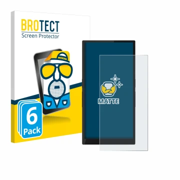 Vorderseite einer Produktverpackung mit dem Markenlogo BROTECT. Daneben ist das Gerät Hiby R6 Pro II (2. Gen.) mit dem zugehör