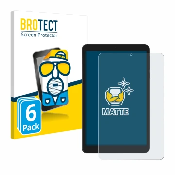Vorderseite einer Produktverpackung mit dem Markenlogo BROTECT. Daneben ist das Gerät Doogee T20 Mini mit dem zugehörigen Disp