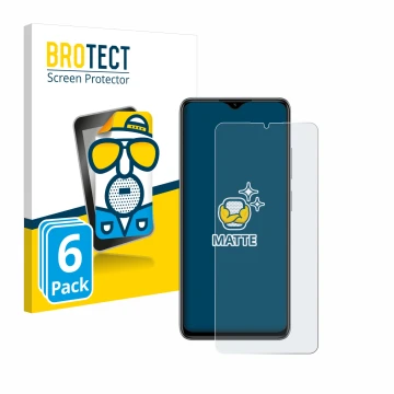 Vorderseite einer Produktverpackung mit dem Markenlogo BROTECT. Daneben ist das Gerät ZTE Blade A73 mit dem zugehörigen Displa