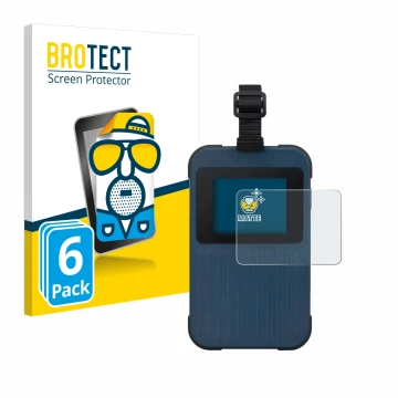 Vorderseite einer Produktverpackung mit dem Markenlogo BROTECT. Daneben ist das Gerät Acer Enduro Connect M3 mit dem zugehörig