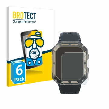 Vorderseite einer Produktverpackung mit dem Markenlogo BROTECT. Daneben ist das Gerät Blackview C20Pro 1.83