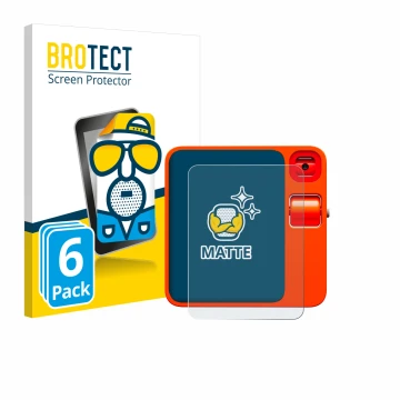 Vorderseite einer Produktverpackung mit dem Markenlogo BROTECT. Daneben ist das Gerät rabbit r1 mit dem zugehörigen Displaysch