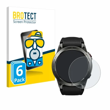Vorderseite einer Produktverpackung mit dem Markenlogo BROTECT. Daneben ist das Gerät Zeblaze Stratos 3 mit dem zugehörigen Di