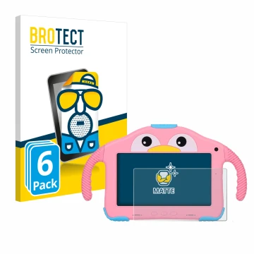 Vorderseite einer Produktverpackung mit dem Markenlogo BROTECT. Daneben ist das Gerät okulaku KIDS03-Pro03 7