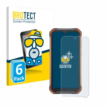 Vorderseite einer Produktverpackung mit dem Markenlogo BROTECT. Daneben ist das Gerät Blackview BV7200 mit dem zugehörigen Dis