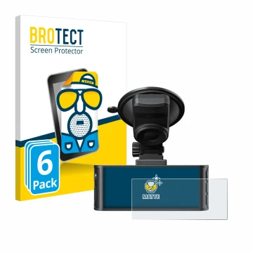Vorderseite einer Produktverpackung mit dem Markenlogo BROTECT. Daneben ist das Gerät Redtiger F7NS 4K mit dem zugehörigen Dis