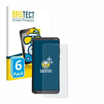 Vorderseite einer Produktverpackung mit dem Markenlogo BROTECT. Daneben ist das Gerät Brondi Amico XL mit dem zugehörigen Disp