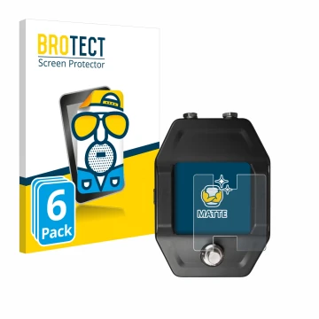 Vorderseite einer Produktverpackung mit dem Markenlogo BROTECT. Daneben ist das Gerät Shure GLXD16+ mit dem zugehörigen Displa