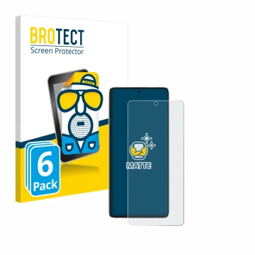 Vorderseite einer Produktverpackung mit dem Markenlogo BROTECT. Daneben ist das Gerät Xiaomi Poco F6 mit dem zugehörigen Displ