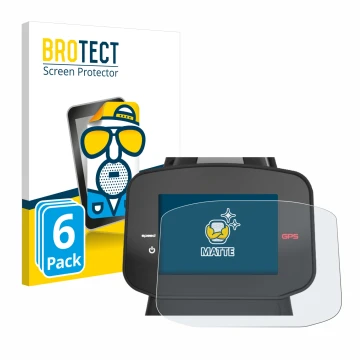 Vorderseite einer Produktverpackung mit dem Markenlogo BROTECT. Daneben ist das Gerät PowaKaddy FX7 GPS 3.5