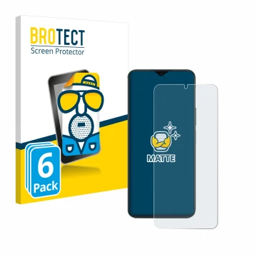 Vorderseite einer Produktverpackung mit dem Markenlogo BROTECT. Daneben ist das Gerät Honor X6b mit dem zugehörigen Displaysch