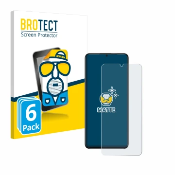 Vorderseite einer Produktverpackung mit dem Markenlogo BROTECT. Daneben ist das Gerät Oukitel C50 mit dem zugehörigen Displays