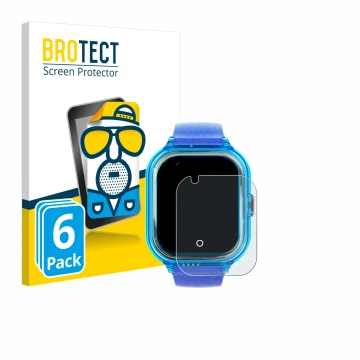 Vorderseite einer Produktverpackung mit dem Markenlogo BROTECT. Daneben ist das Gerät SaveFamily Enjoy mit dem zugehörigen Dis