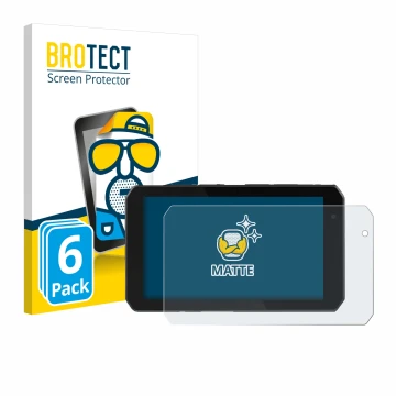 Vorderseite einer Produktverpackung mit dem Markenlogo BROTECT. Daneben ist das Gerät Chigee AIO-5 Play mit dem zugehörigen Di