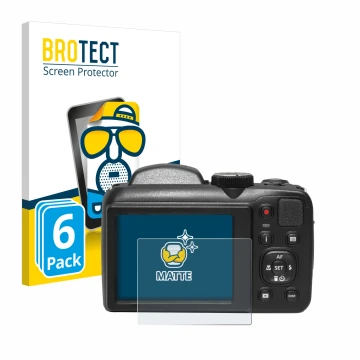 Vorderseite einer Produktverpackung mit dem Markenlogo BROTECT. Daneben ist das Gerät Kodak Pixpro AZ255 mit dem zugehörigen D