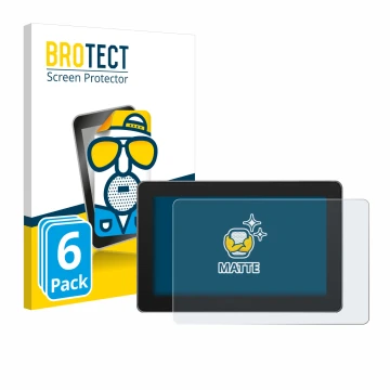 Vorderseite einer Produktverpackung mit dem Markenlogo BROTECT. Daneben ist das Gerät SmallHD Indie 5 mit dem zugehörigen Disp