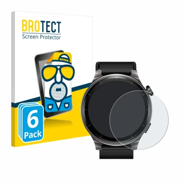 Vorderseite einer Produktverpackung mit dem Markenlogo BROTECT. Daneben ist das Gerät TOZO S5 1.43