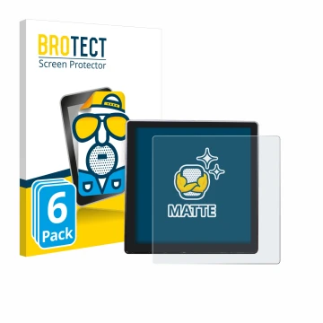 Vorderseite einer Produktverpackung mit dem Markenlogo BROTECT. Daneben ist das Gerät Shelly Wall Display mit dem zugehörigen 