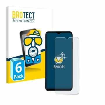 Vorderseite einer Produktverpackung mit dem Markenlogo BROTECT. Daneben ist das Gerät Nokia G60 5G mit dem zugehörigen Display