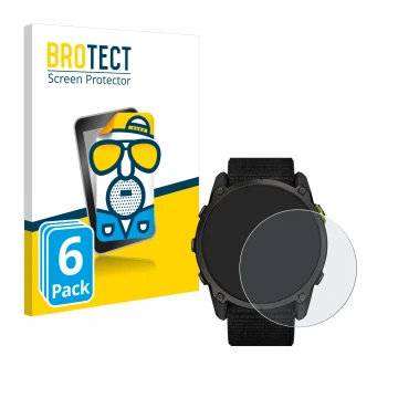 Vorderseite einer Produktverpackung mit dem Markenlogo BROTECT. Daneben ist das Gerät Garmin Enduro 3 mit dem zugehörigen Disp