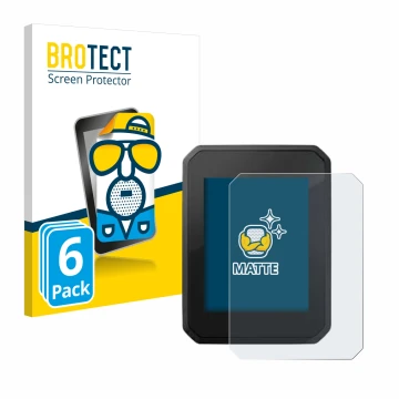 Vorderseite einer Produktverpackung mit dem Markenlogo BROTECT. Daneben ist das Gerät FIT Display Compact 2.0 mit dem zugehöri