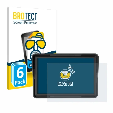 Vorderseite einer Produktverpackung mit dem Markenlogo BROTECT. Daneben ist das Gerät Essgoo Motorrad Carplay 5