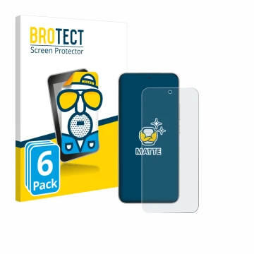 Vorderseite einer Produktverpackung mit dem Markenlogo BROTECT. Daneben ist das Gerät Honor Magic 7 mit dem zugehörigen Displa