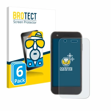 Vorderseite einer Produktverpackung mit dem Markenlogo BROTECT. Daneben ist das Gerät Soyes XS12 mit dem zugehörigen Displaysc