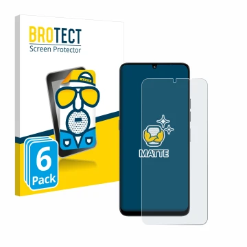 Vorderseite einer Produktverpackung mit dem Markenlogo BROTECT. Daneben ist das Gerät Umidigi G9 5G mit dem zugehörigen Displa