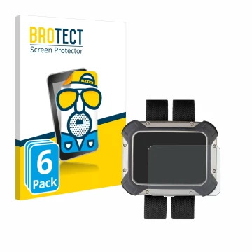 Vorderseite einer Produktverpackung mit dem Markenlogo BROTECT. Daneben ist das Gerät Apeks DSX mit dem zugehörigen Displaysch