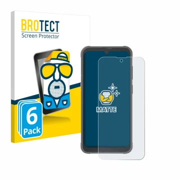 Vorderseite einer Produktverpackung mit dem Markenlogo BROTECT. Daneben ist das Gerät Blackview BV5200 Pro mit dem zugehörigen