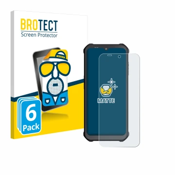 Vorderseite einer Produktverpackung mit dem Markenlogo BROTECT. Daneben ist das Gerät Sonim XP400 mit dem zugehörigen Displays