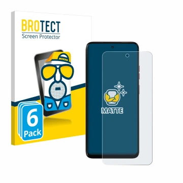 Vorderseite einer Produktverpackung mit dem Markenlogo BROTECT. Daneben ist das Gerät Motorola Moto G05 mit dem zugehörigen Di