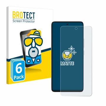 Vorderseite einer Produktverpackung mit dem Markenlogo BROTECT. Daneben ist das Gerät Xiaomi Poco M7 Pro 5G mit dem zugehörige