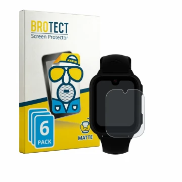 Vorderseite einer Produktverpackung mit dem Markenlogo BROTECT. Daneben ist das Gerät Garett Kids Vibe 4G mit dem zugehörigen 