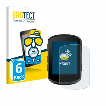 Vorderseite einer Produktverpackung mit dem Markenlogo BROTECT. Daneben ist das Gerät Garmin Edge 540 Solar mit dem zugehörige