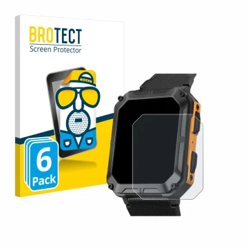 Vorderseite einer Produktverpackung mit dem Markenlogo BROTECT. Daneben ist das Gerät Stahlgear Thor mit dem zugehörigen Displ