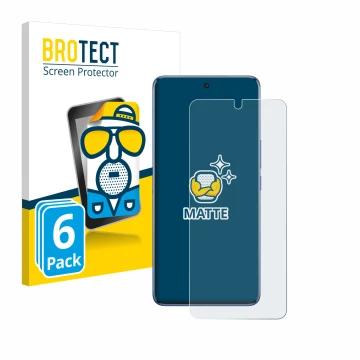 Vorderseite einer Produktverpackung mit dem Markenlogo BROTECT. Daneben ist das Gerät Vivo V50 mit dem zugehörigen Displayschu