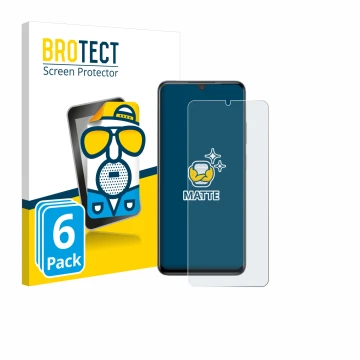 Vorderseite einer Produktverpackung mit dem Markenlogo BROTECT. Daneben ist das Gerät ZTE Blade V70 Max mit dem zugehörigen Di